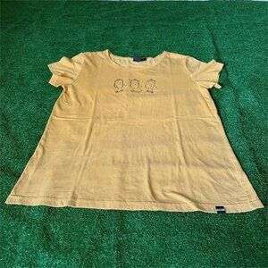 Termit Ride With Freedom Yellow Skater T-Shirt Short Sleeve Lightweight Size L